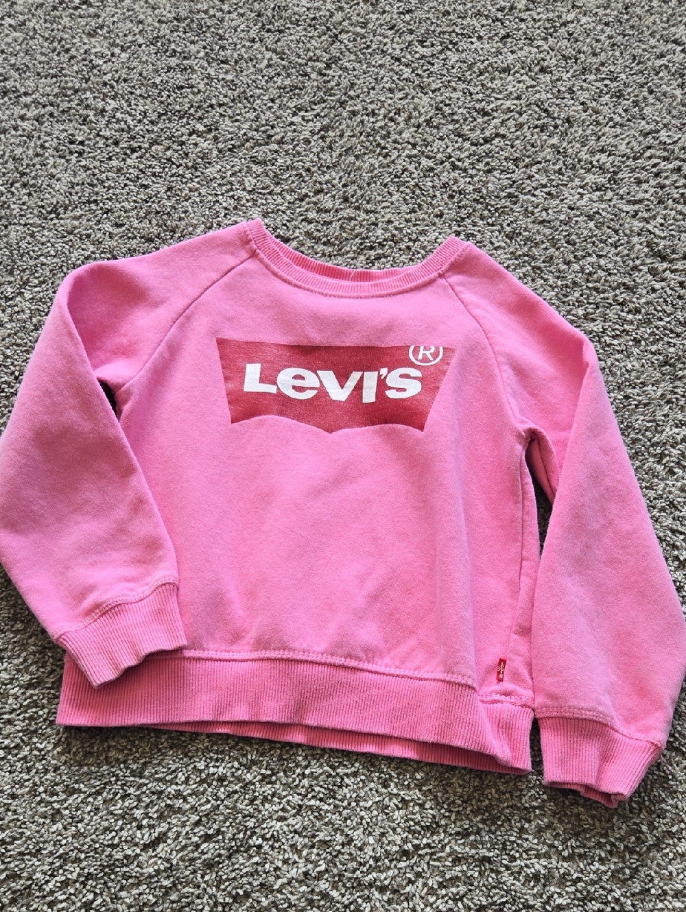 Childs Small (6) Pink Levis Sweater